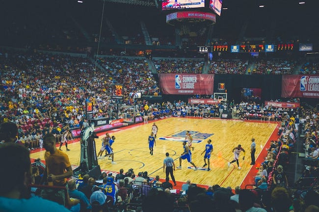 photo of a basketball game