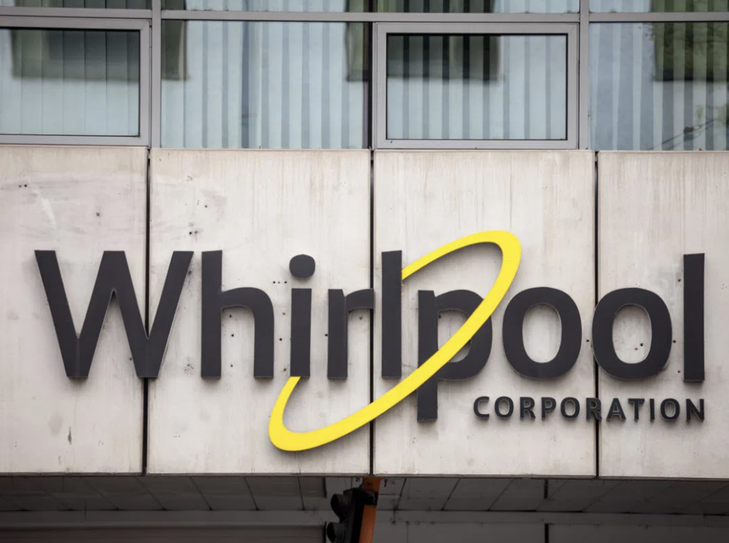photo of Whirlpool Corporation sign on office building