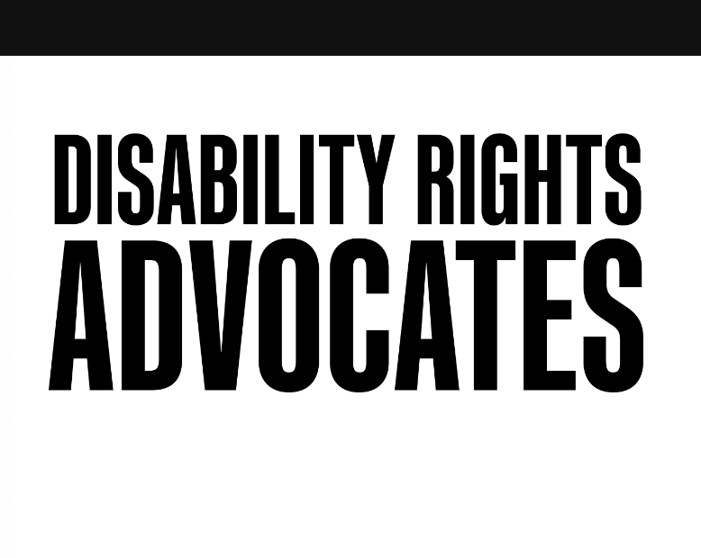 graphic logo - Disability Rights Advocates