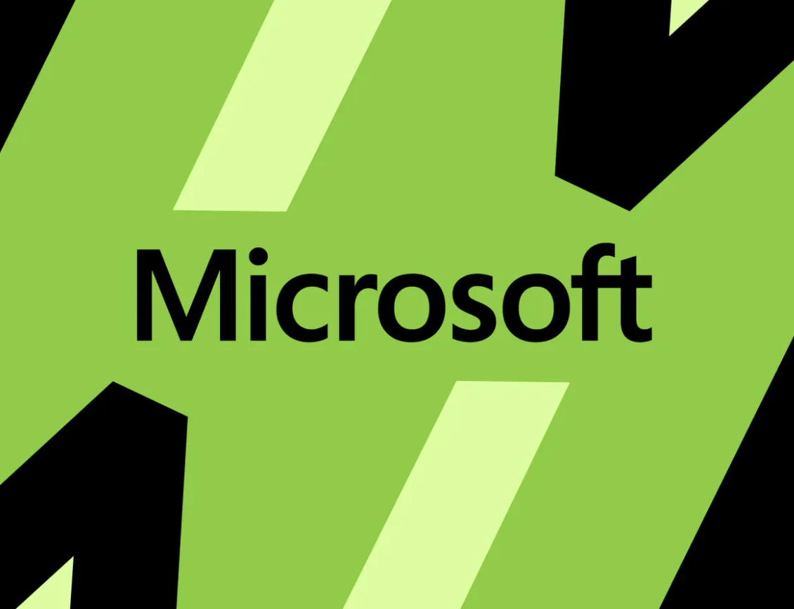 graphic illustration of Microsoft logo