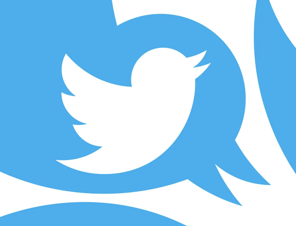 graphic image of repeated twitter logo