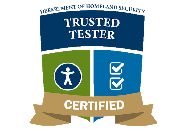 logo - Department of Homeland Security Trusted Tester - Certified