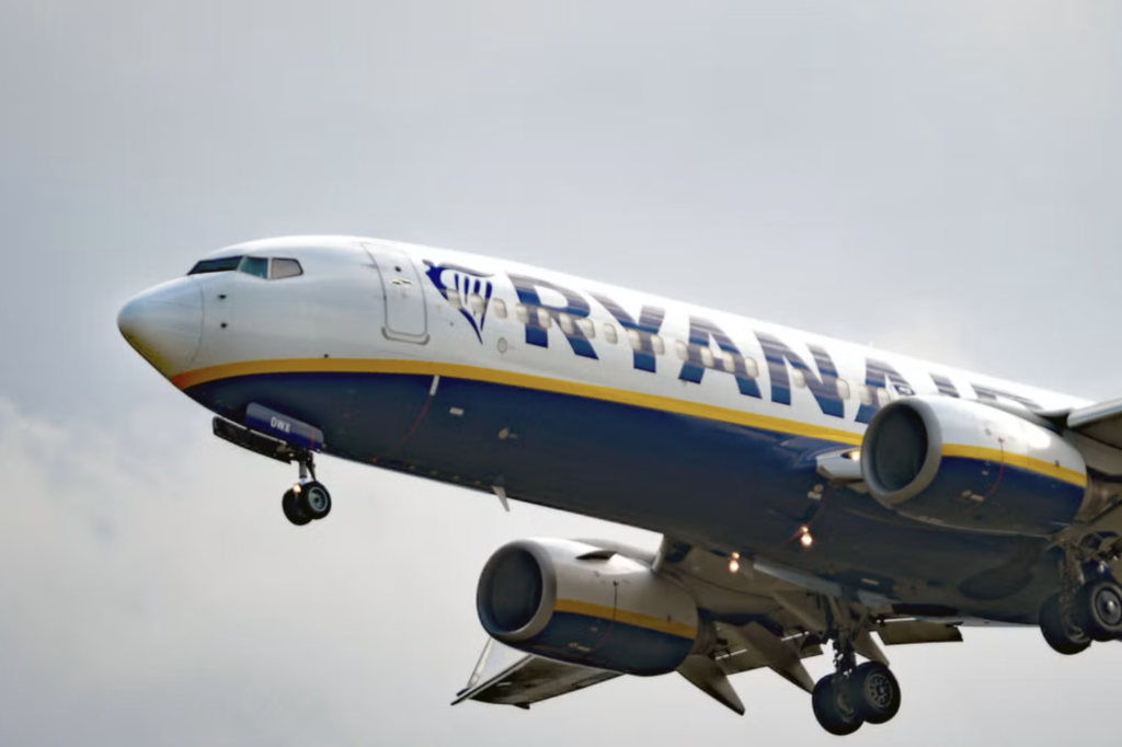 photo of Ryanmar passenger jet taking off